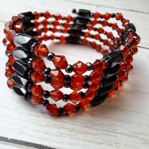 Magnetic Hematite Bead Wrap Bracelet/Necklace Beaded Relax Therapy 36"